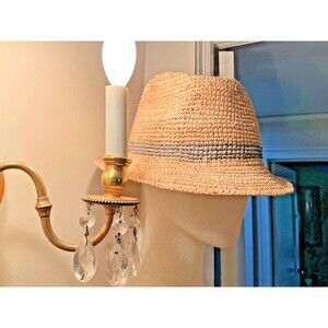 Wallaroo Tahiti Sun Hat - Green Band 10O Percent Rafia Packable